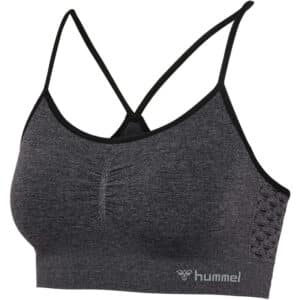 hummel hmlCI Seamless Scrunch Sport-BH Damen 2508 - black melange S