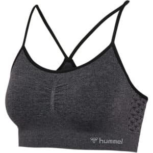 hummel hmlCI Seamless Scrunch Sport-BH Damen 2508 - black melange XS