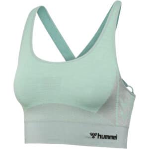 hummel hmlCLEA Seamless Sports Top 6078 - chinois geen/silt green mel M