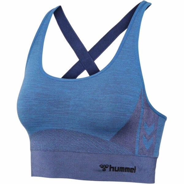 hummel hmlCLEA Seamless Sports Top 7197 - riviera/insignia blue melange M