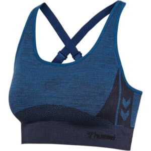 hummel hmlCLEA Seamless Sports Top 7955 - insignia blue melange XS