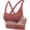 hummel hmlCLEA Seamless Sports Top withered rose/rose tan melange S