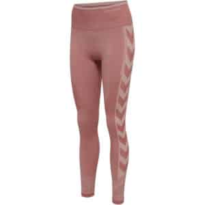 hummel hmlMT ENERGY Seamless High-Waist Tights Damen withered rose/rose tan melange L