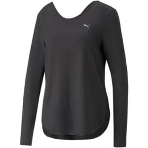 PUMA Studio Yogini Lite langarm Yogashirt Damen 01 - puma black L