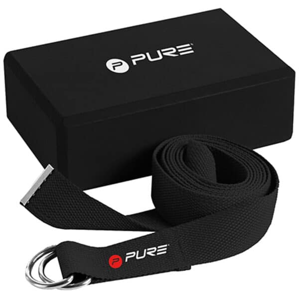 Pure2Improve Yoga Set mit Yogagurt und Yogablock